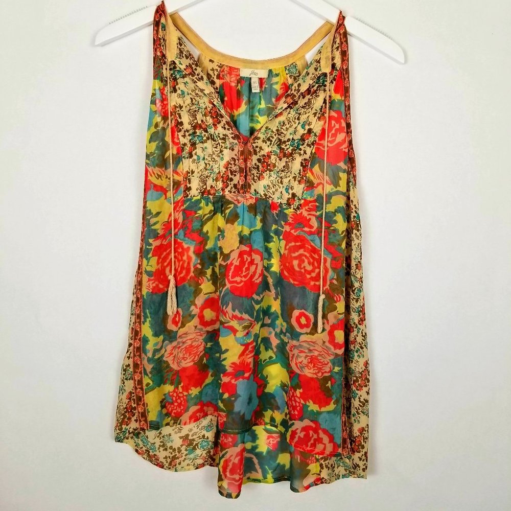 Joie Floral Multicolor Blouse